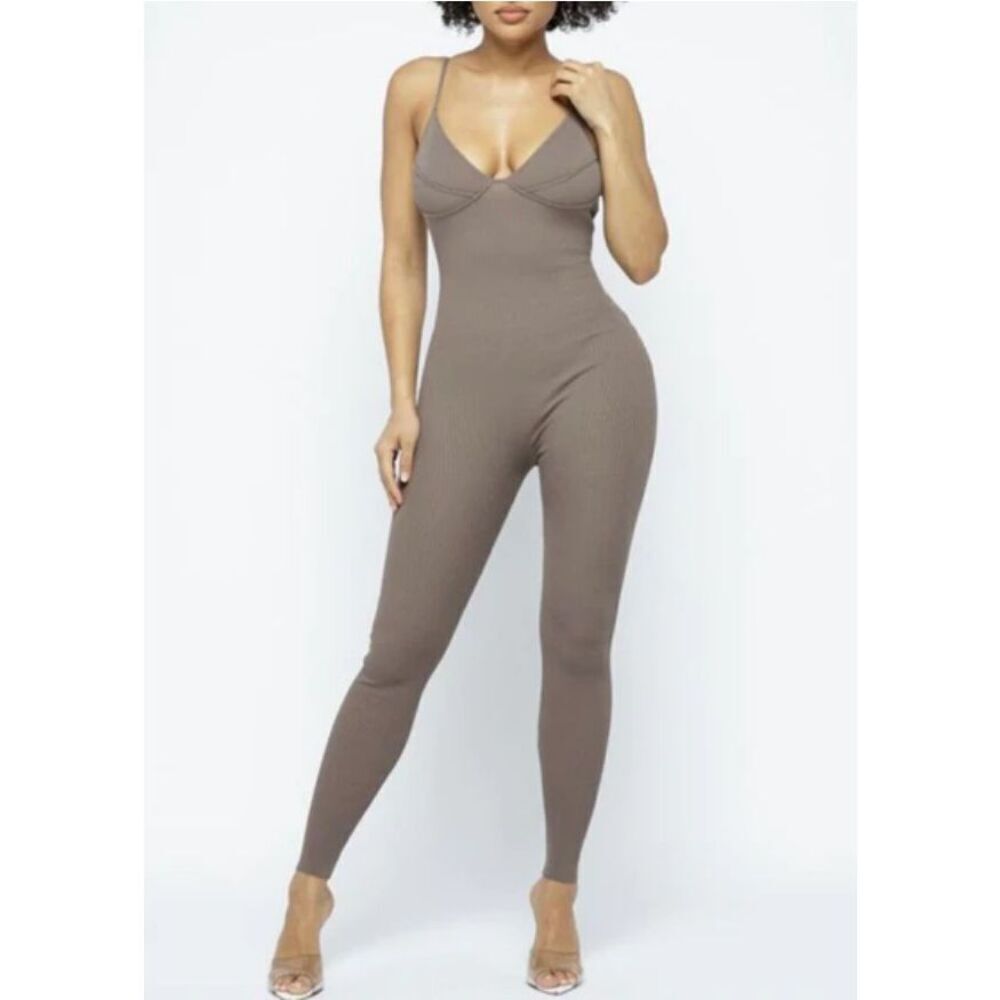 Hera Collection Jumpsuit in Dark Chocolate Size S $68